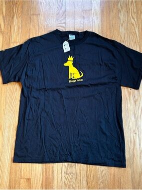 Vintage 90s Y2K Dogs Rule Pedigree Adoption Drive Promo Shirt